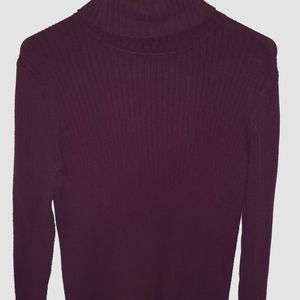 Dark Purple Turtle Neck